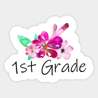 First grade design Sticker